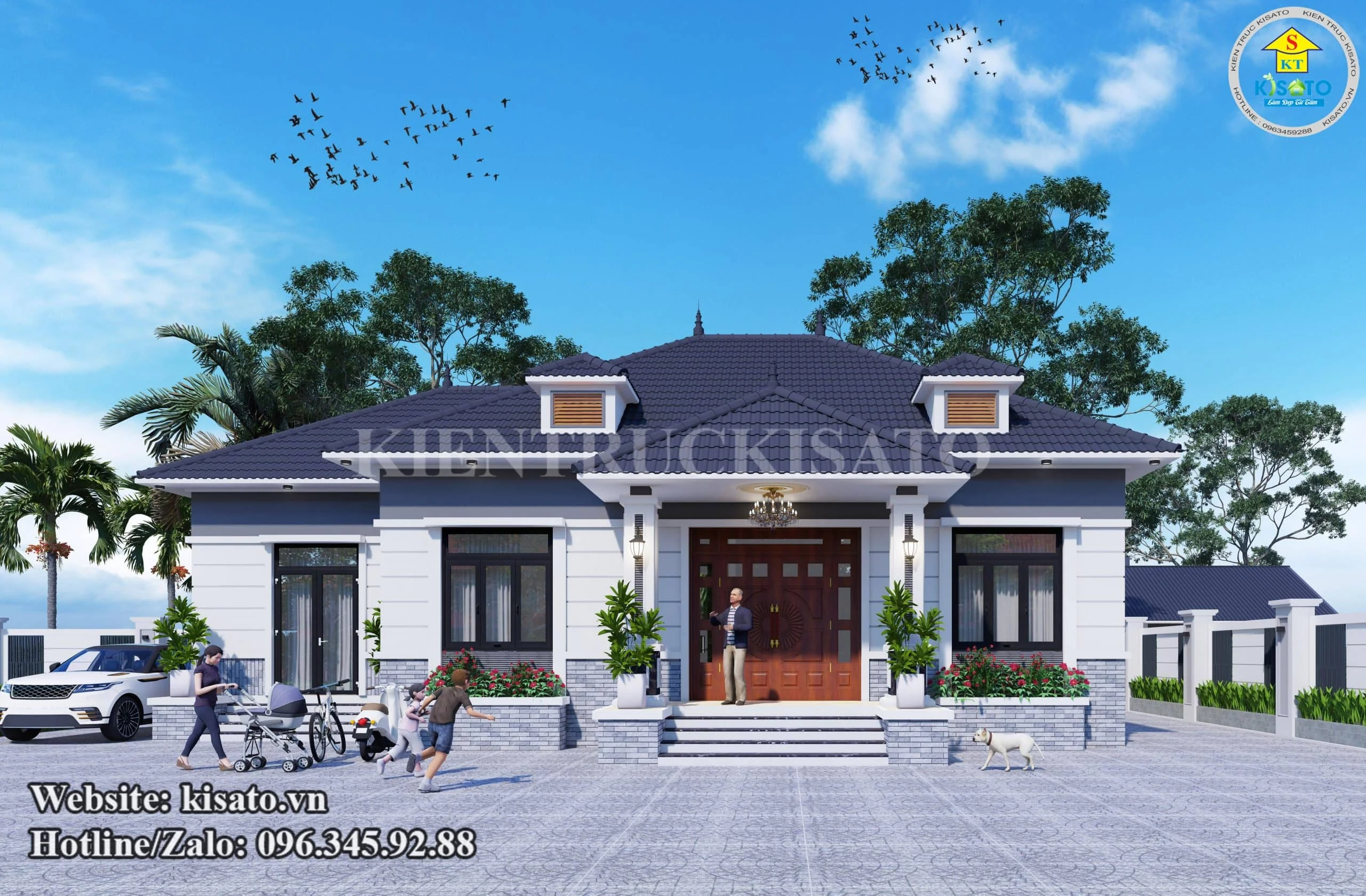 Mẫu Nhà Cấp 4 Mái Nhật 4 Phòng Ngủ Tại Hải Dương