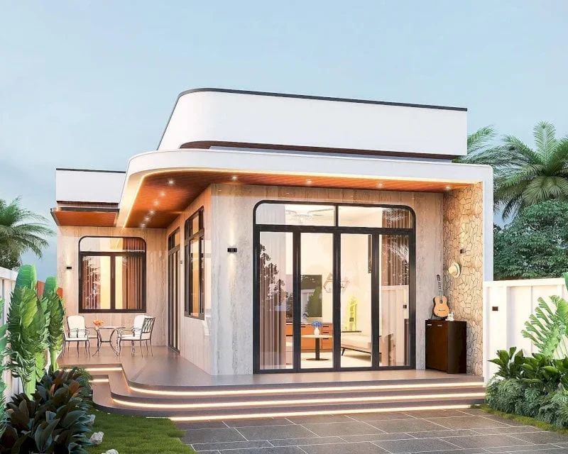 30+ mẫu nhà cấp 4 chữ L đẹp, hiện đại (Update 2026)