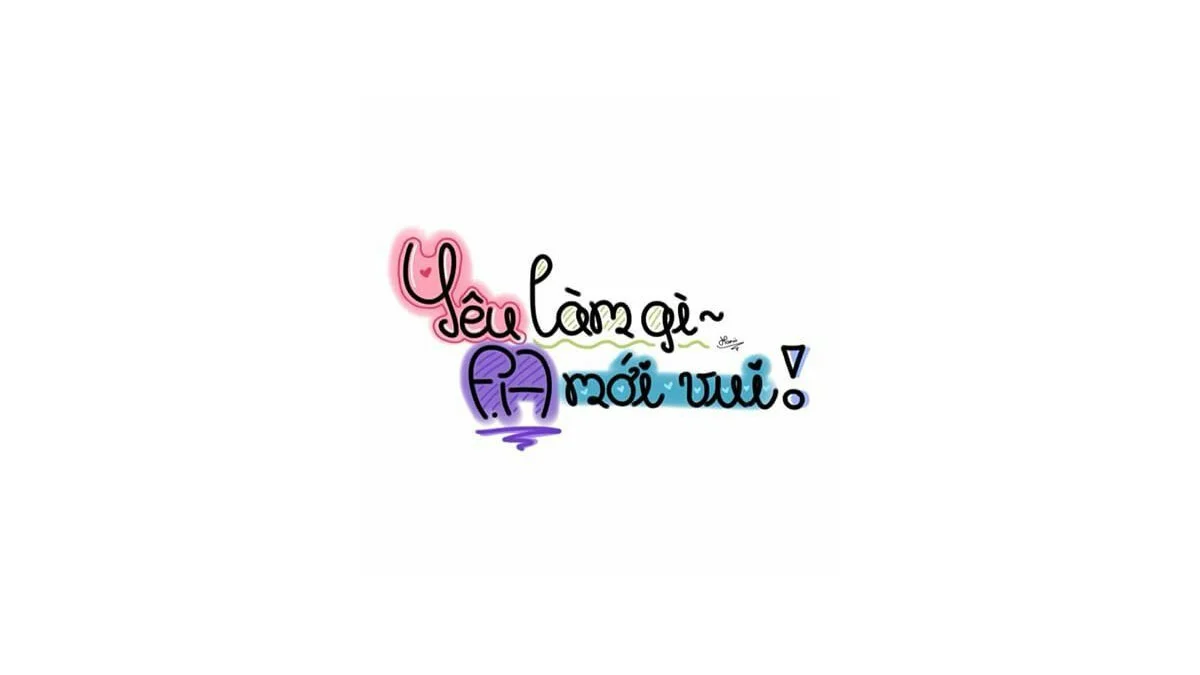 Hình nền cute có chữ ngầu đẹp