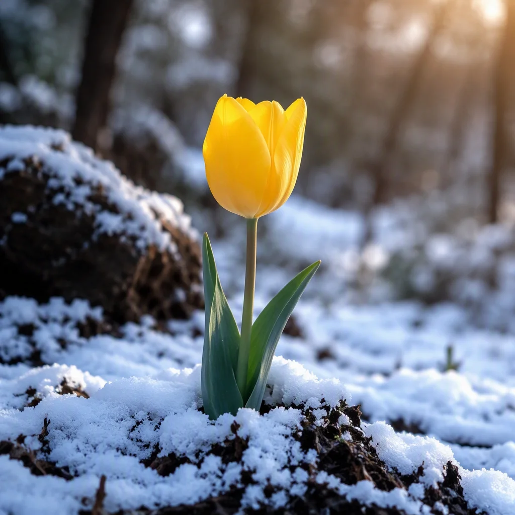 vẽ hoa tulip: gợi ý số 22