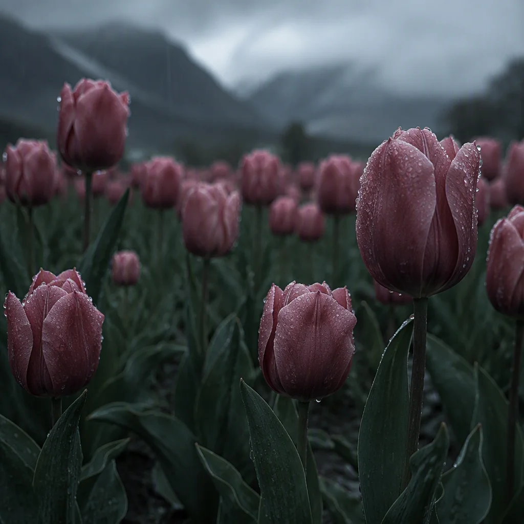 Mẫu vẽ hoa tulip thứ 7