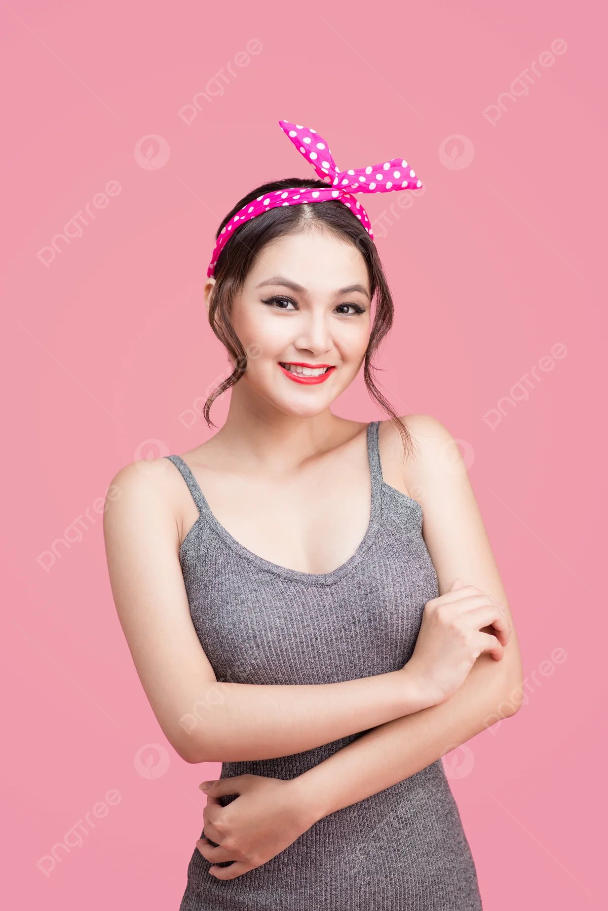 Chân Dung Người Phụ Nữ đẹp Phong Cách Pinup Người Mẫu Da Châu Á Pin Up Và Hình ảnh Để Tải Về Miễn Phí - Pngtree