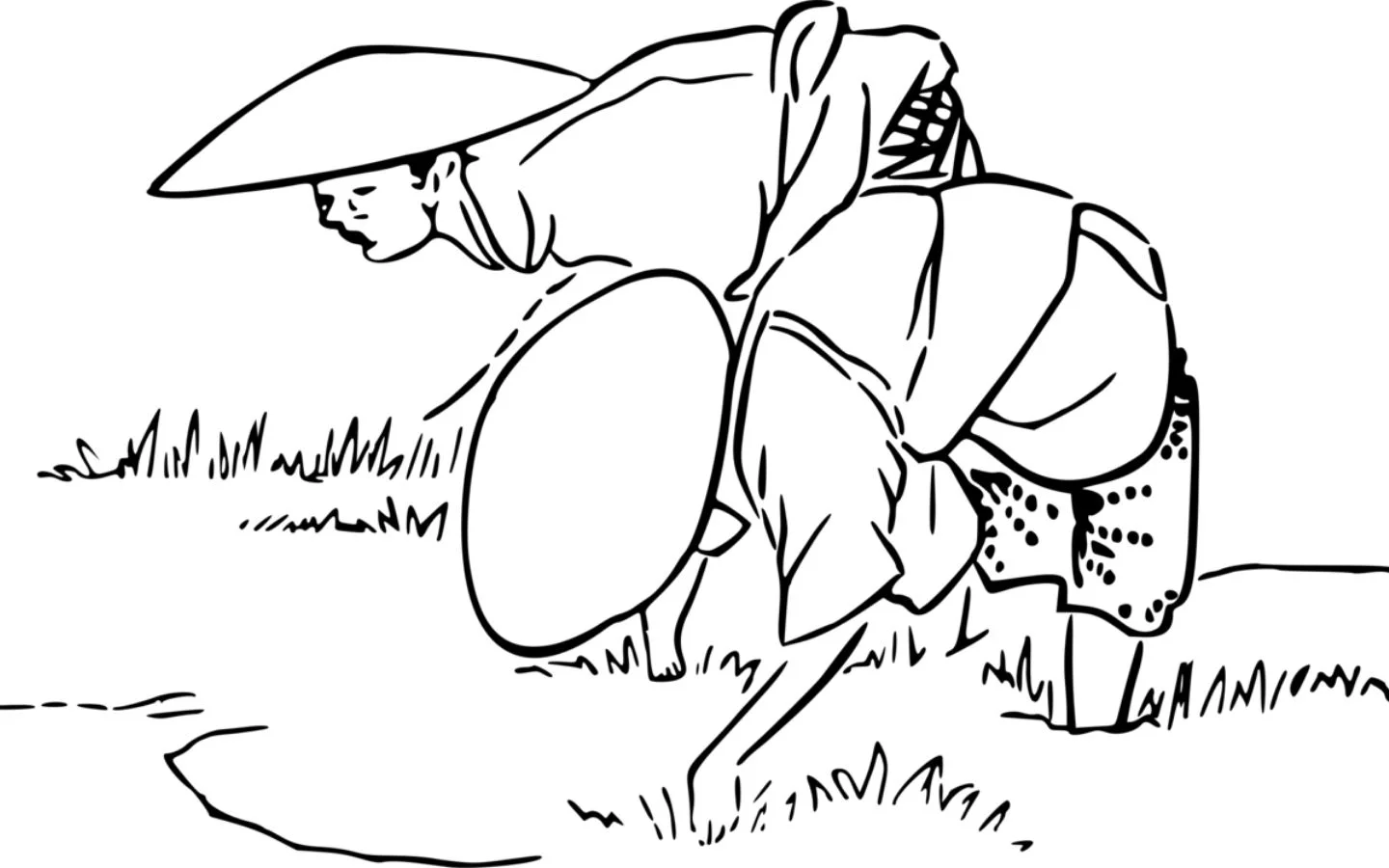 Nông dân cấy lúa