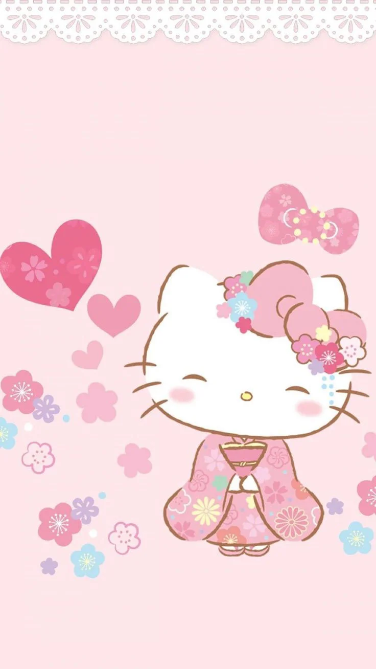 Hình nền Hello Kitty xinh xắn cho điện thoại (2)