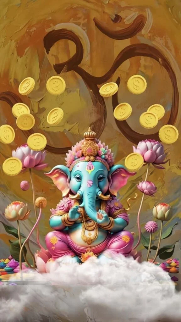 Hình nền thần Ganesha ban phước lành. (Nguồn: Internet)