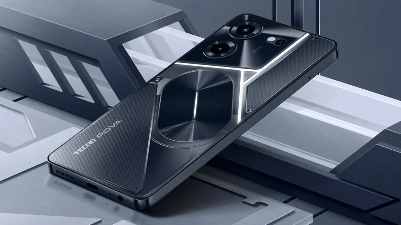 Hình nền điện thoại smartphone màu đen đặt trên nền hình học hiện đại