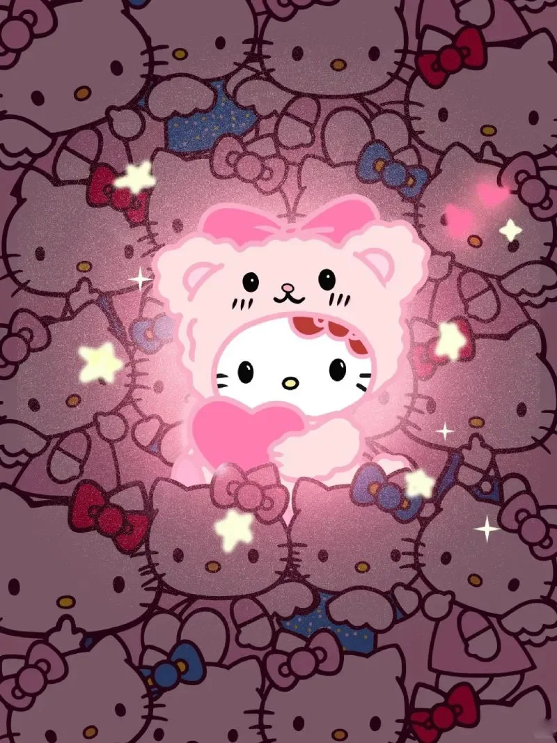 Hình nền Hello Kitty xinh xắn cho điện thoại (6)