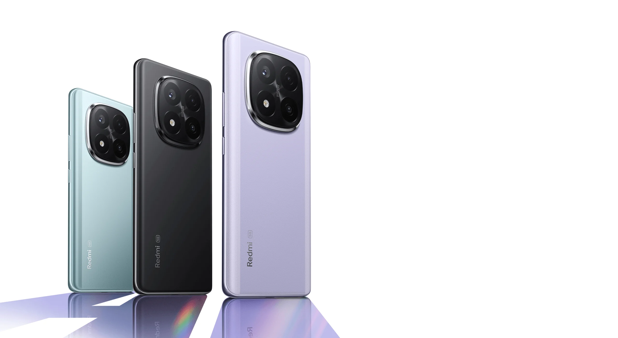 Hình nền điện thoại với ba smartphone nhiều màu đặt cạnh nhau